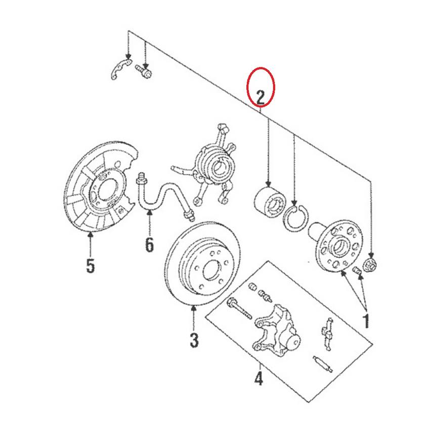 Mercedes Wheel Bearing - Rear 1409800416